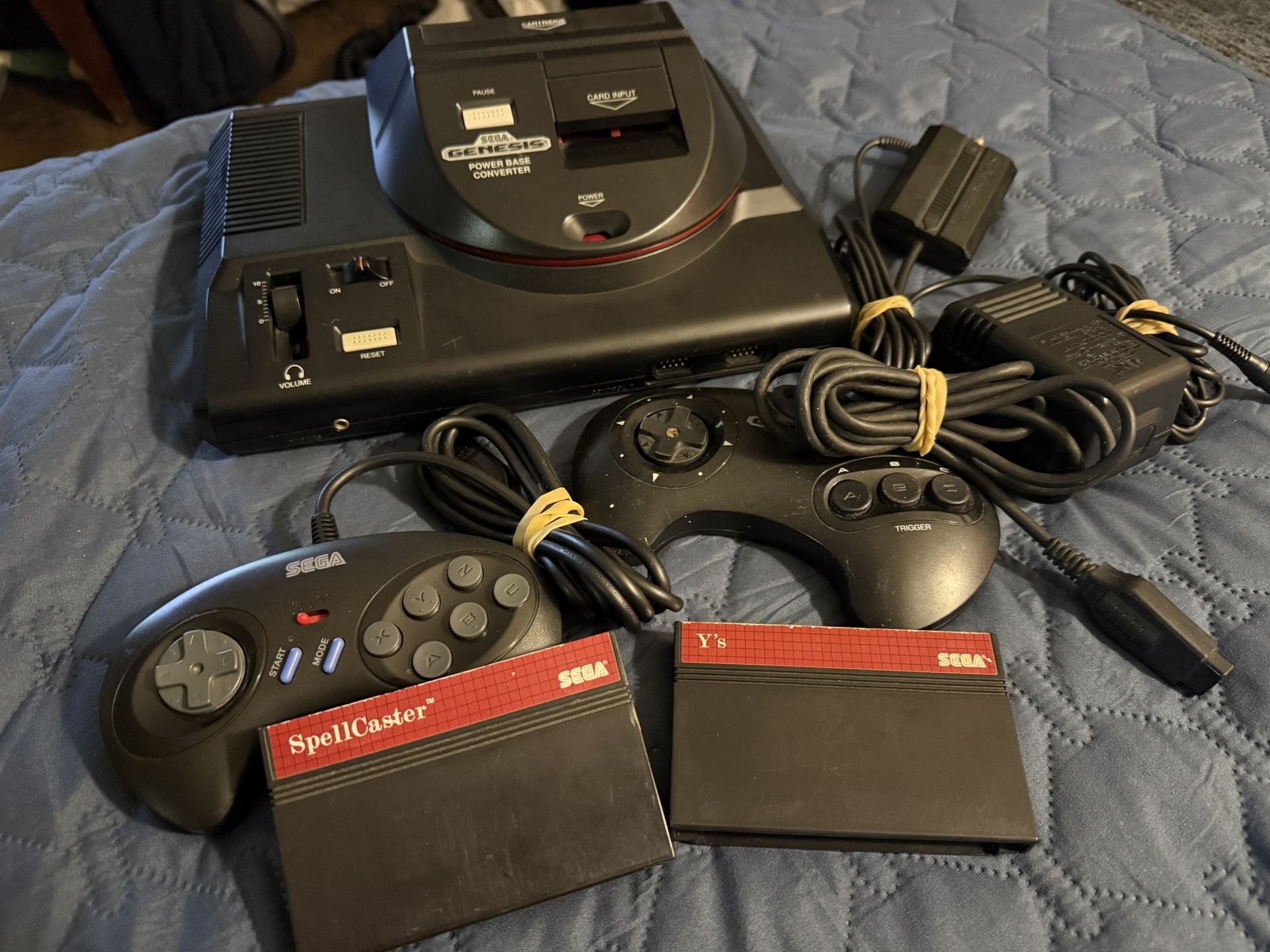 Sega Genesis System With Power Base Converter Master System RPGs