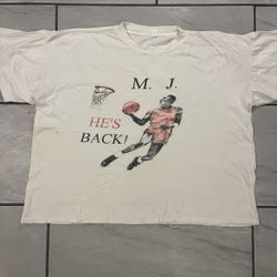 VTG Nike Michael Jordan Back 45 Chicago Bulls Single Stitch T-Shirt One Size 90s