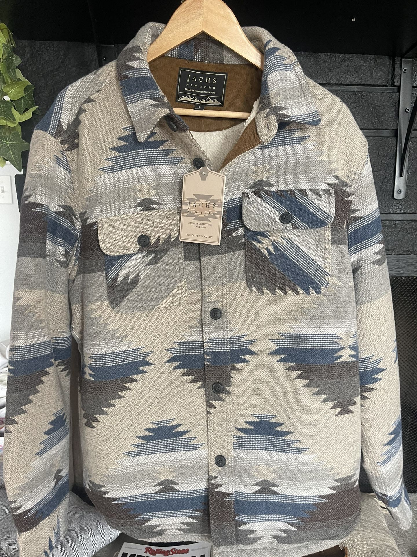 MENS Flannel/Sherpa Lined Shirt /Jacket