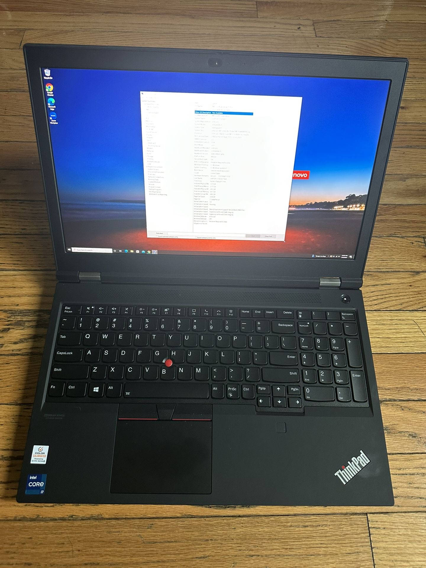 Lenovo Lenovo thinkpad P15 gen 2 32gb 1TB storage