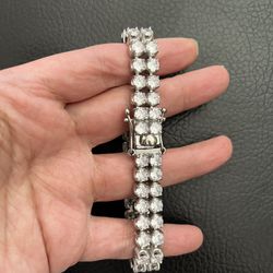 Stainless Steel Tennis Bracelet.