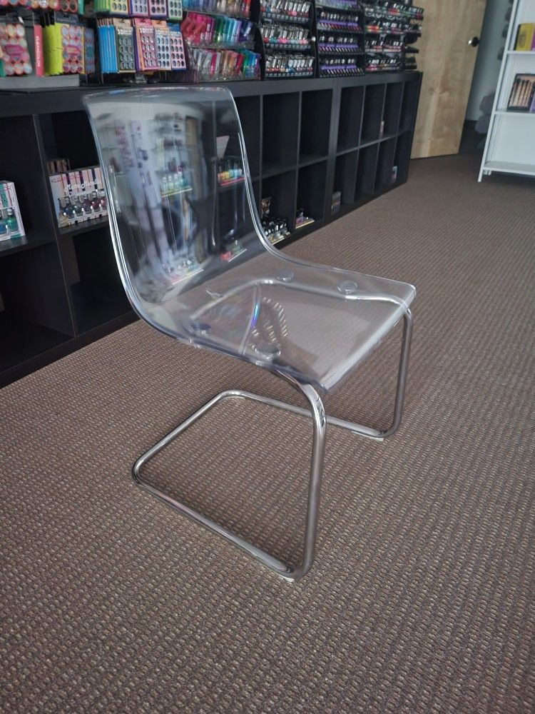 IKEA TOBIAS Chair, Clear, 21 5/8 x 22 x 32 1/4