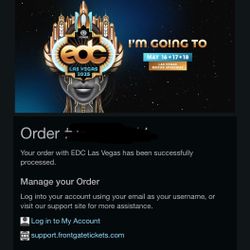 2 VIP EDC VEGAS TICKETS