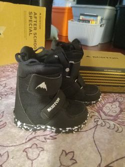 Burton Mini Grom Snowboard Boots 9c/10c Adjustable 