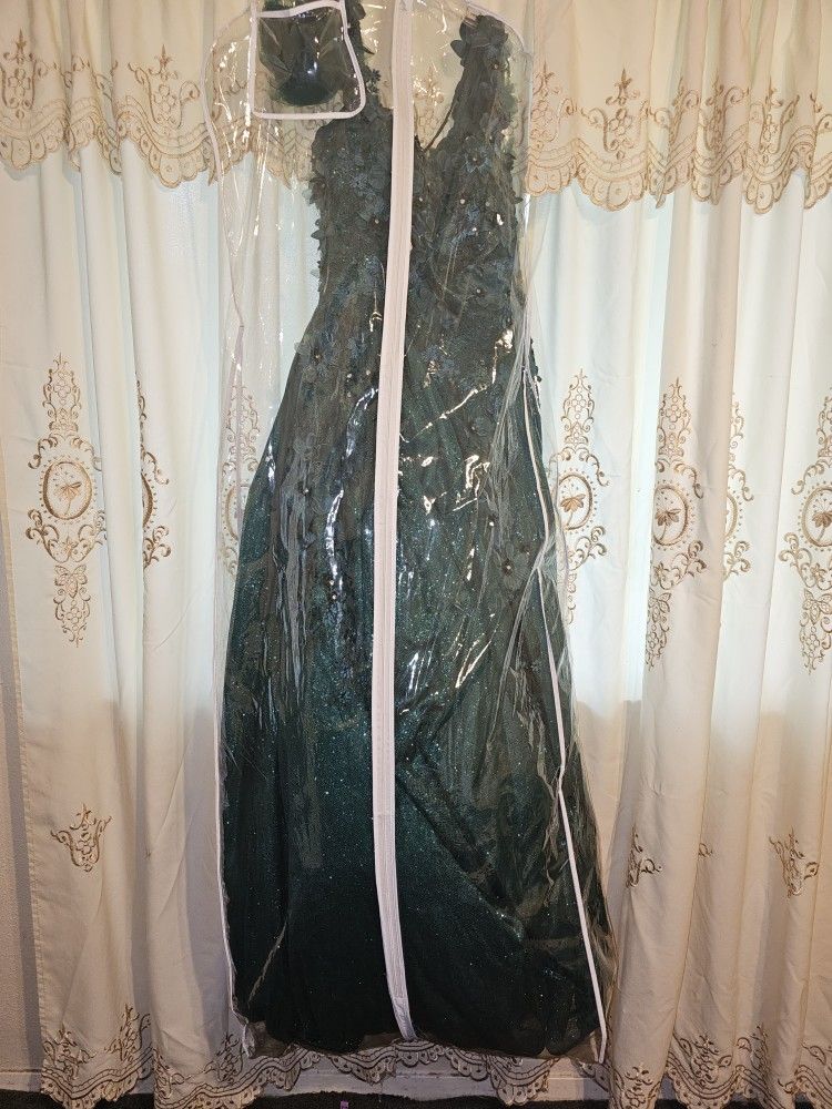 Quinceanera Emerald Plus Dress