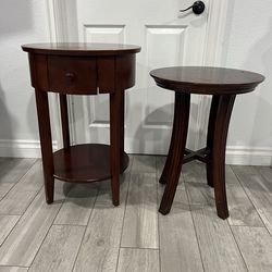Round End Tables - Set of 2