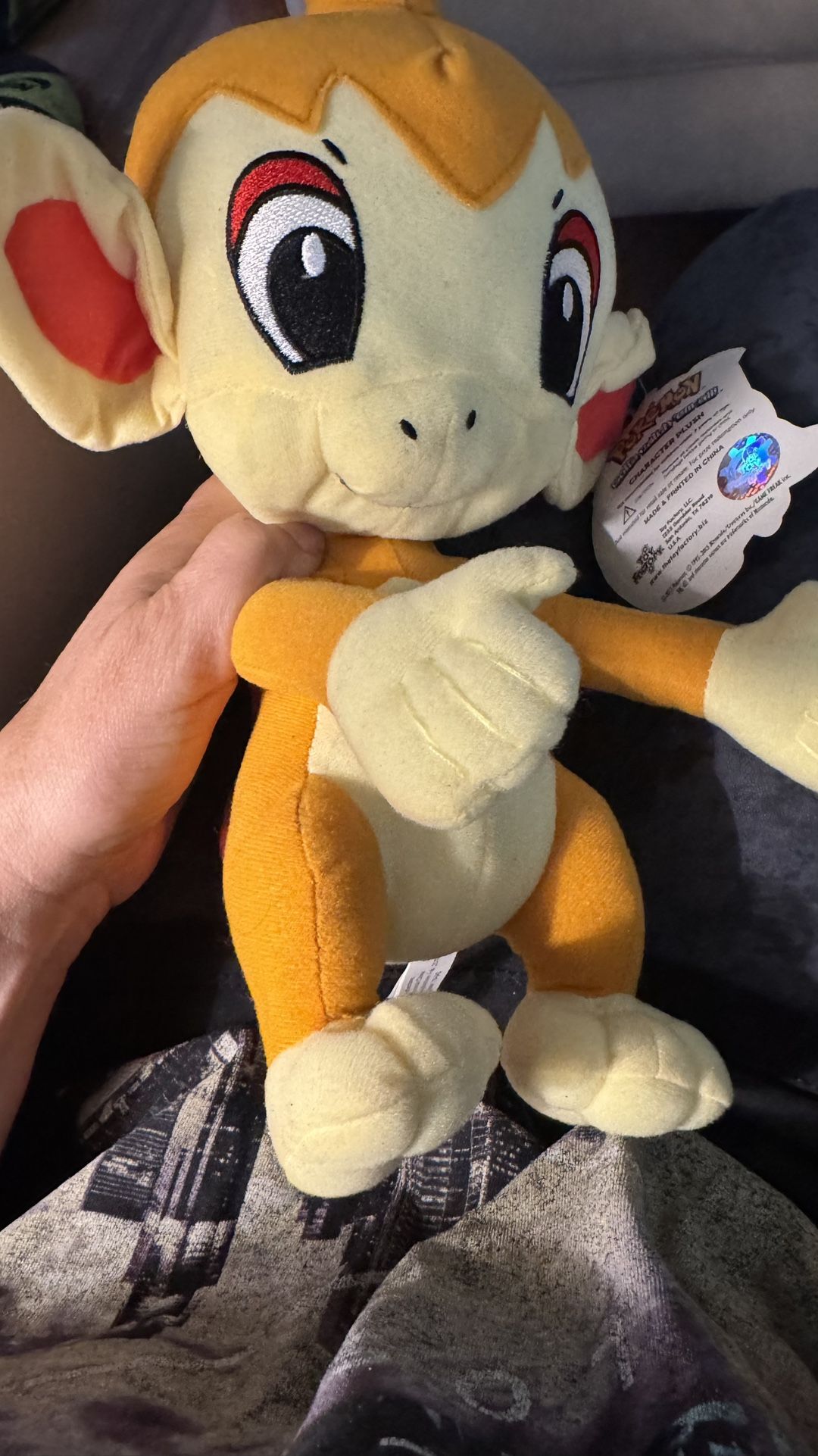 New! Officially licensed 10 inch Chimchar plush from Pokémon, With Tag