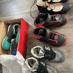 Kids Jordan’s, New Balance , Reebok, Dress Shoes 