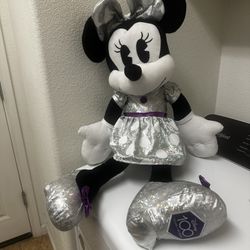 Jumbo Disney 100 Years Minnie Mouse Plush Over 30" Tall! 