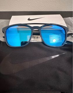 Nike EV1208-404 Windfall Sunglasses Space Blue Frame Color, Blue Mirror Lens Tint Comes in a dust bag
