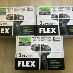 FLEX COMPACT 24-volt 1/2-in Keyless Brushless Cordless Drill kits