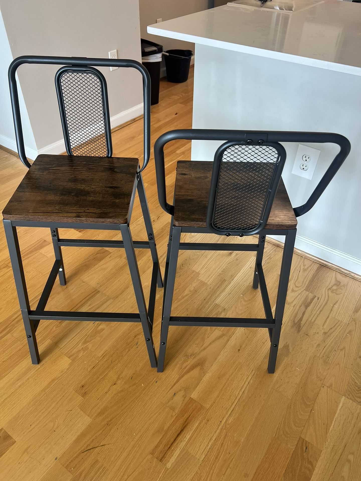 Set of 2 Industrial Bar Stool ($50)