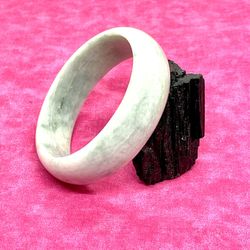 Heavy Wide Jade Bangle 
