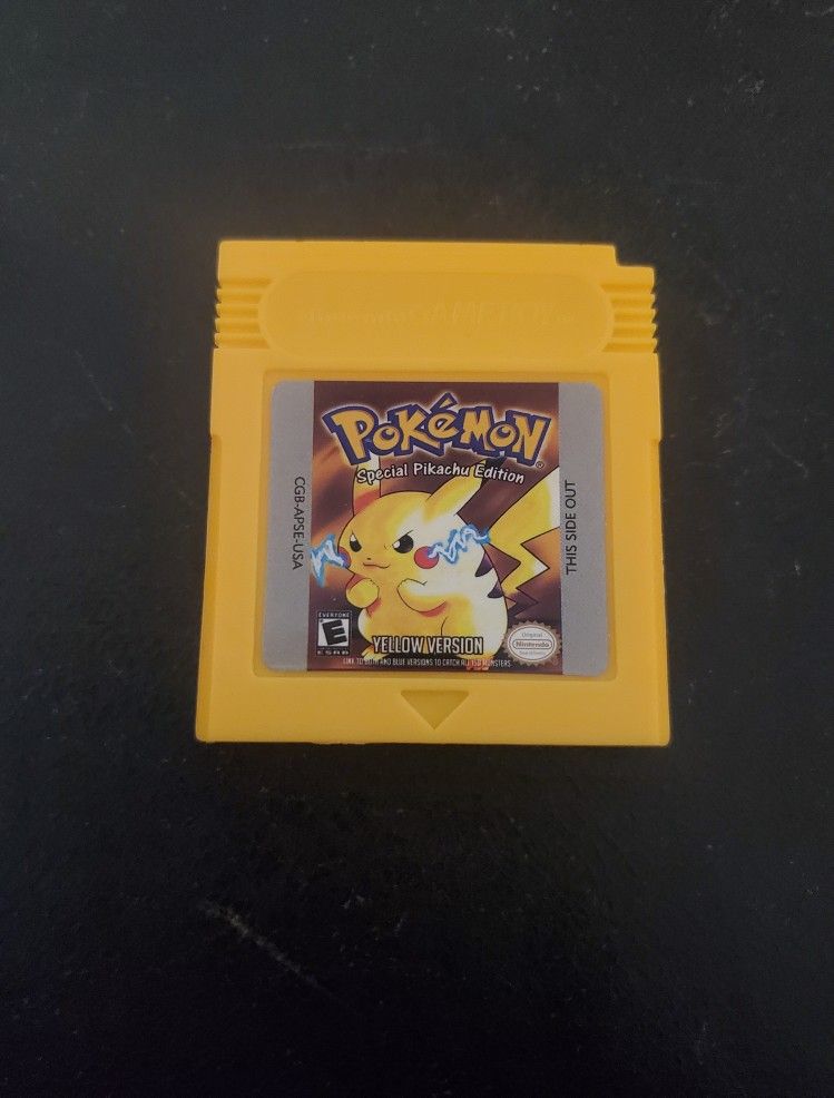Pokemon Yellow GBC Gameboy Color Video Game Cartridge