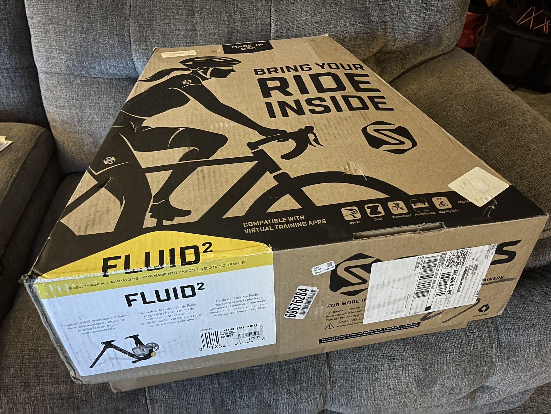 SARIS FLUID2 Basic Trainer Bike Bicycle Rider Biking Resistance