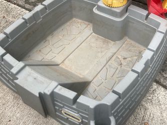 Little Tikes digger sandbox with cover- just add sand for creative fun time- save money!