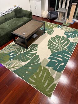 Monstera Rug Outdoor/Indoor 10’x7’