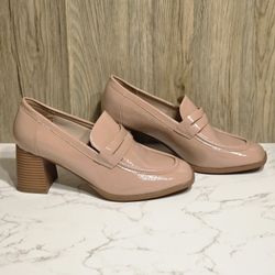 Journee Collection Malleah Womens Square Closed Toe Stacked Heel Pumps