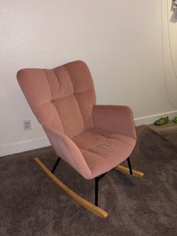 Pink rocking chair