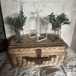 Picnic Basket And Decor 