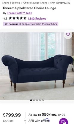Kareem Upholstered Chaise Lounge