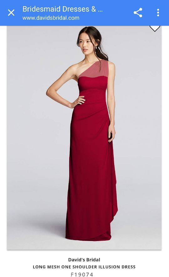 DAVID'S BRIDAL BRIDESMAID dress