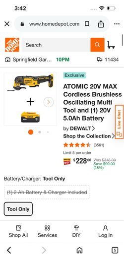 Dewalt oscillating Multi Tool with 5.0 Ah battery NEW