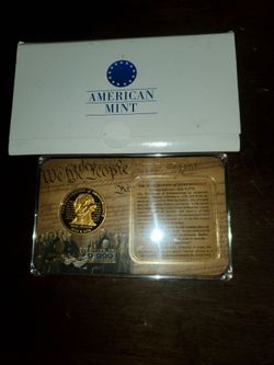 AUTHENTIC U.S. CHARTERS OF FREEDOM COIN AND CASE.