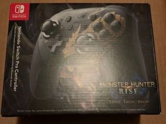 monster hunter rise nintendo switch pro controller brand new