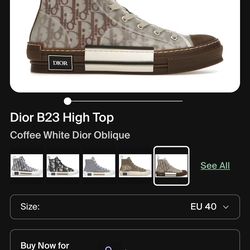 Brown Dior Converse