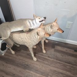 Coyote Statues