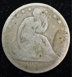 1856-O Seated Liberty Silver Dollar Antique Coin