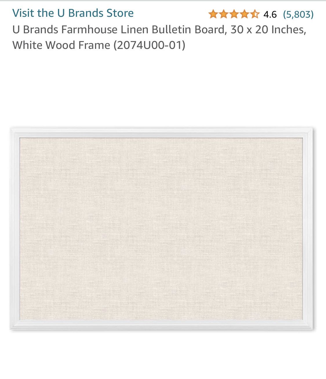 Linen Bulletin Board White Wooden Frame 30x20 Home Office Craft  Decor Dorm for Sale in Lyndhurst, NJ OfferUp