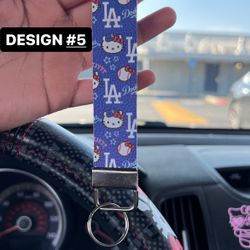 Hello Kitty Dodgers (6 Wristles Keychains Designs Available)