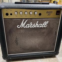 Marshall Bass 20 Model 5502 Vintage 1980's Bass Amp for Sale in