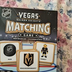 N H L VEGAS, GOLDEN KNIGHTS MATCHING GAME GREAT STOCKING STUFFER