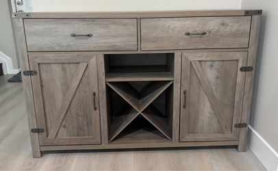 Sideboard/Buffet with wine holder and shelves