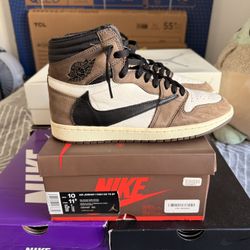 Jordan 1 Travis Scott Mocha High Size 10