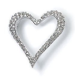 Swarovski Open Heart Brooch
