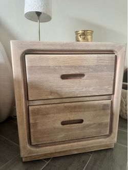 Vintage mix-matched nightstands