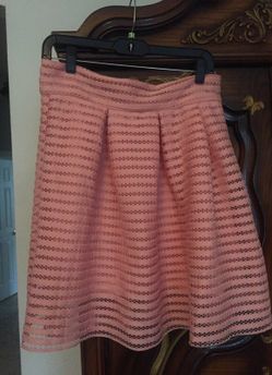 Samon pink color couture skirt