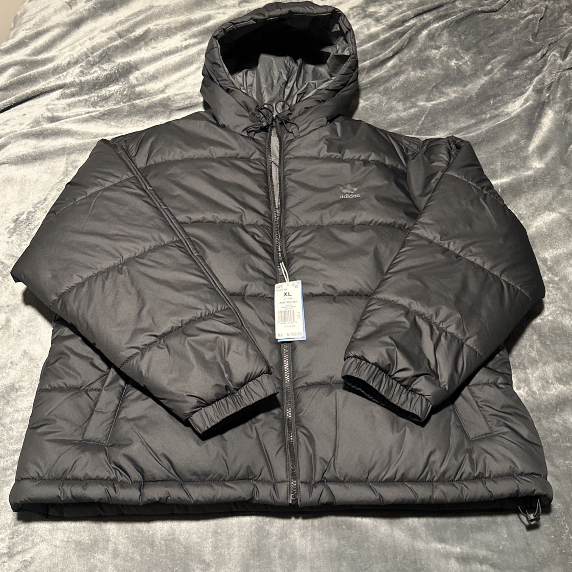 Adidas Rev Puff Jacket Black/Grey