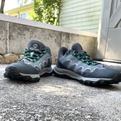 Merrell Fiery Gore Tex - Womens Trail Hiking Sneaker Size 7 - Gray Mint - J99682