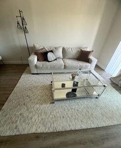 8’ x 10’ Cream Primium Hand-Loomed Area Rug