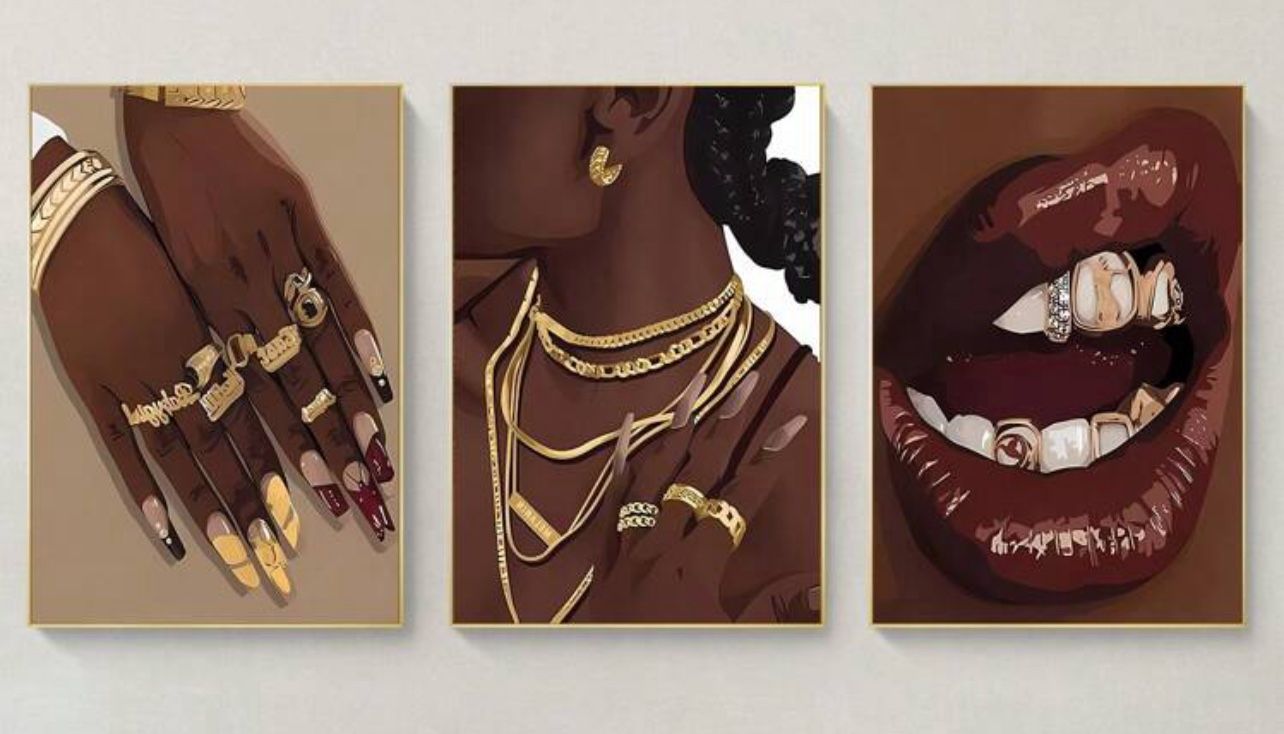 Golden Canvas Posters
