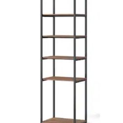 Style Selections Camryn 23.75-in W x  18-in D x 82-in H Brown Wood Closet Tower