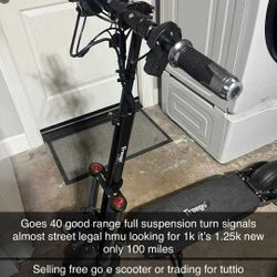 40 Mph E Scooter Trade For Tuttio Or Cash