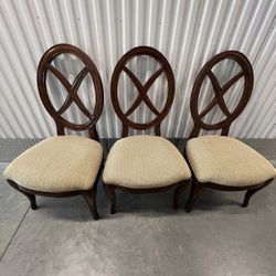 Thomasville Bogart Collection 3 Dining Room Side Chairs Rare Minor Nice ! READ. These stunning chairs are Used in good condition with some cosmetic bl