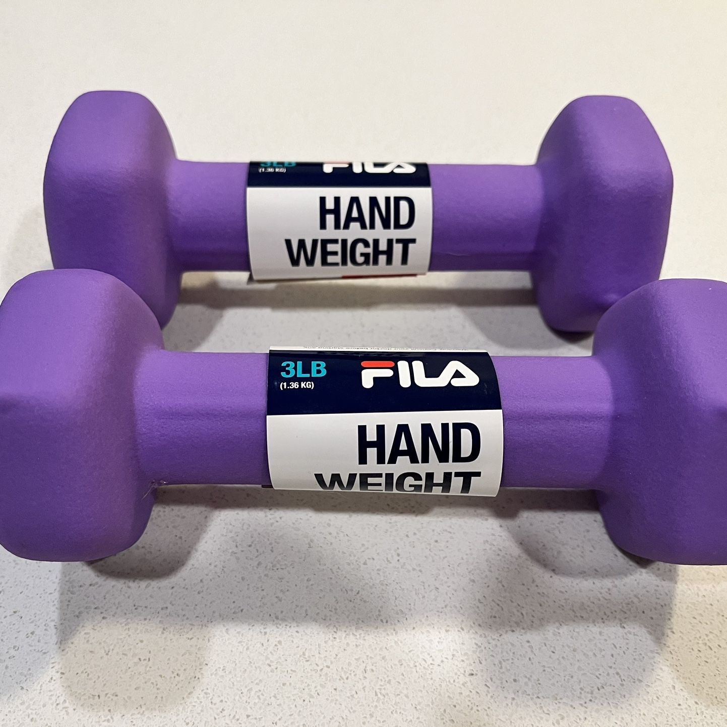 Brand New Fila 3 Pound Neoprene Dumbbells Set of 2 for Sale in