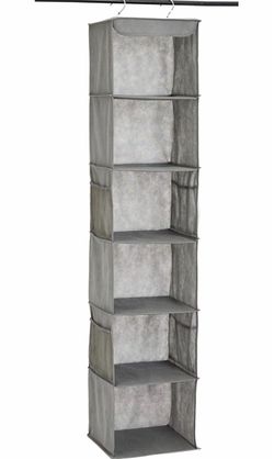 Amazon Basics 6-Tier Hanging Closet Shelf Organizer – New in Box